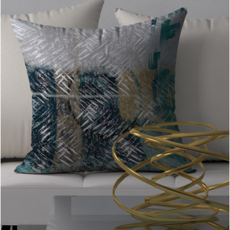 Housse de coussin décorative carrée à conduit solaire et insert, 24 po x 24 po