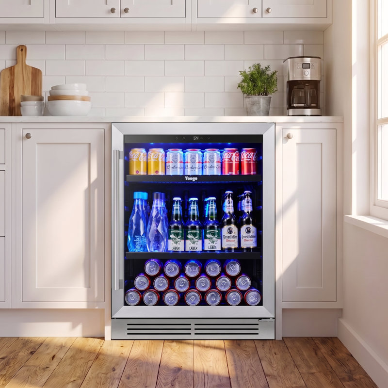 Réfrigérateur à boissons de 220 po Yeego, Charnières à droite