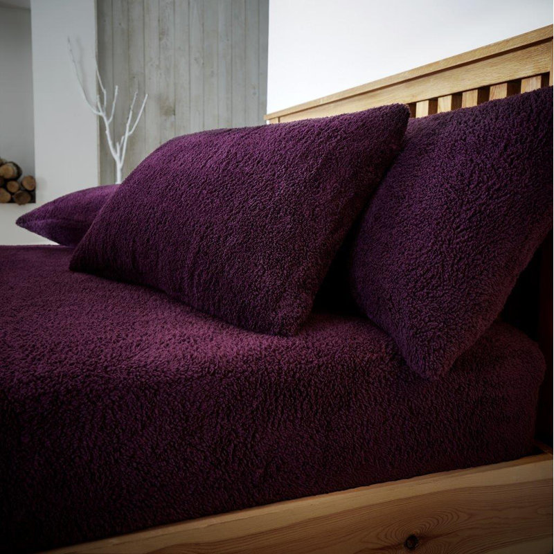 Teddy Pillow Case, Aubergine