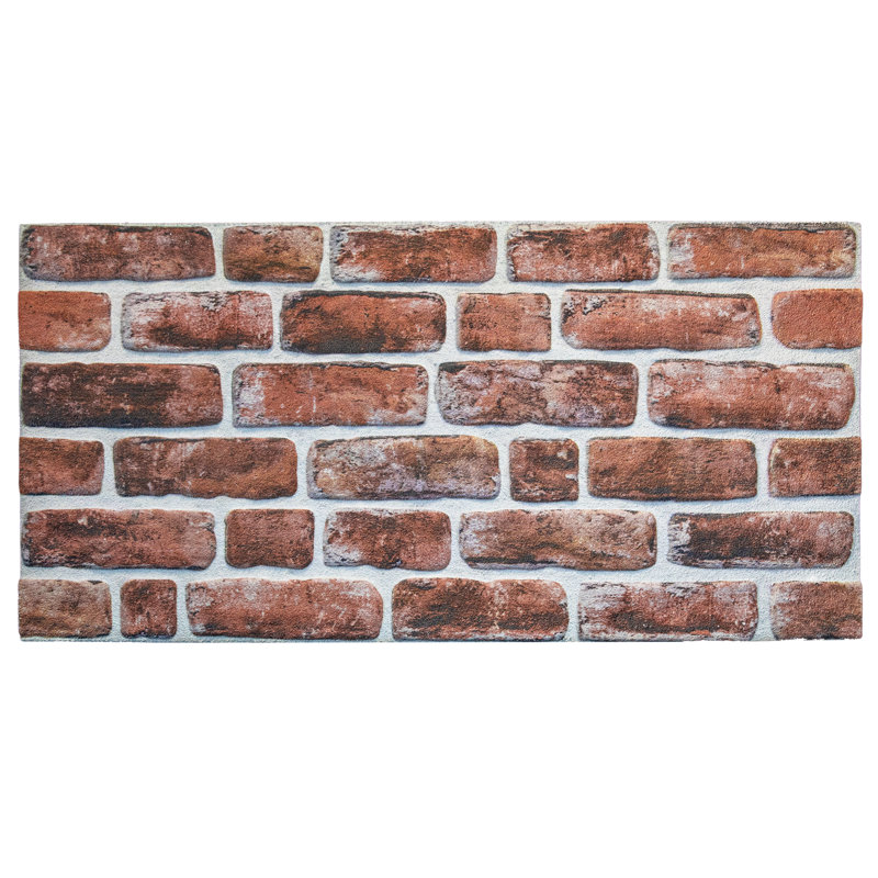 Panneaux muraux 19,7 po x 39,4 po (paquet de 5), Acajou
