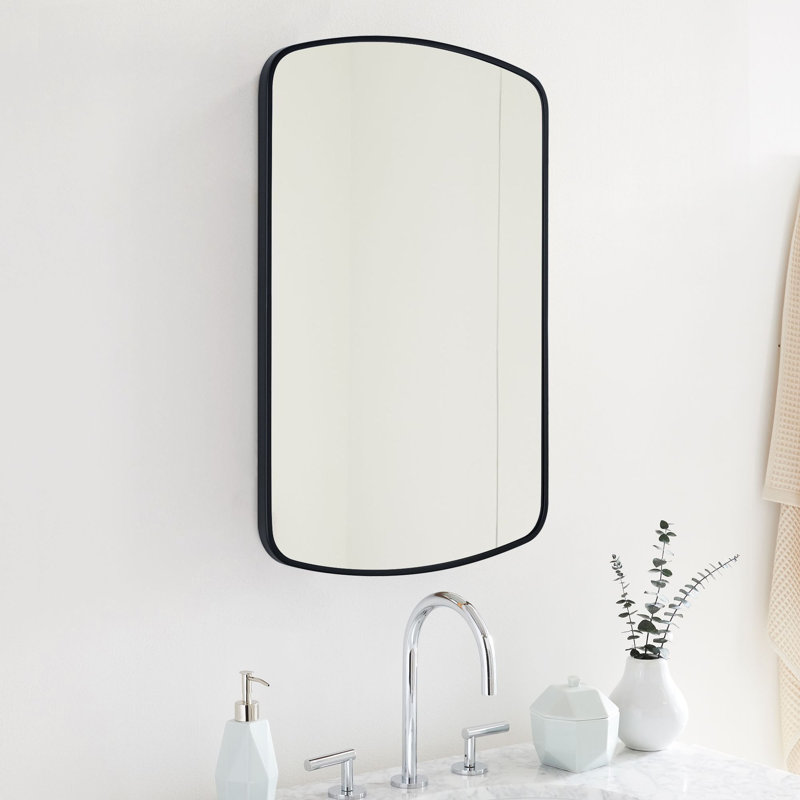 Castorina 18''x27" Black Surface and Recessed Mounted Medicine Cabinet, Matt Black Mirrored Bathroom Cabinet with 3 Adjustable Shelves