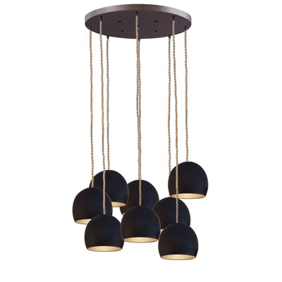 Clay 8 - Light Porcelain Dimmable Dome Chandelier
