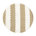 Tan/White Stripe/Natural Rattan Frame