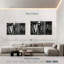 Outils monochromes pour les cheveux - Ensemble de 3 toiles tendues-1287126779