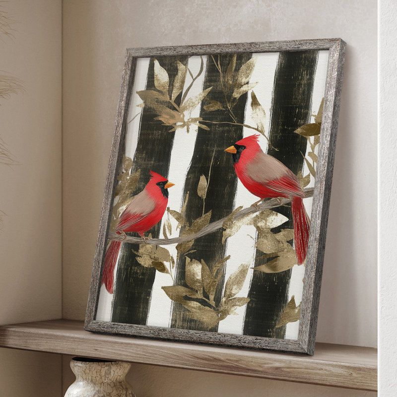 «Christmas Holiday Art», reproduction encadrée Cccxxi - bois massif, H 11 po x l 9 po
