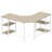 Haillee L-Shaped Metal Base Computer Desk-1519546757