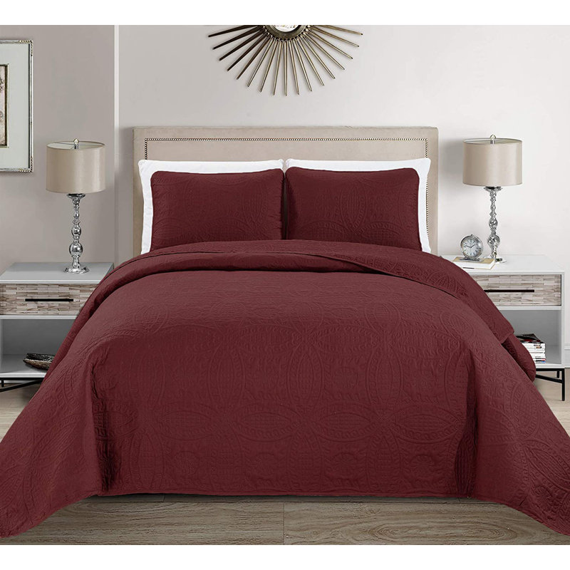 Coverlet, Burgundy