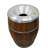 Solid Wood Open Outdoor Trash/Recycling Bins - 52 Gallons