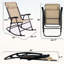 Ensemble de 2 chaises berçantes pliantes-1614154716