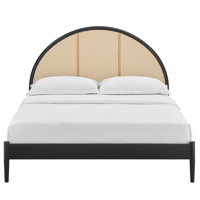 Grand lit plateforme Odette, Noir