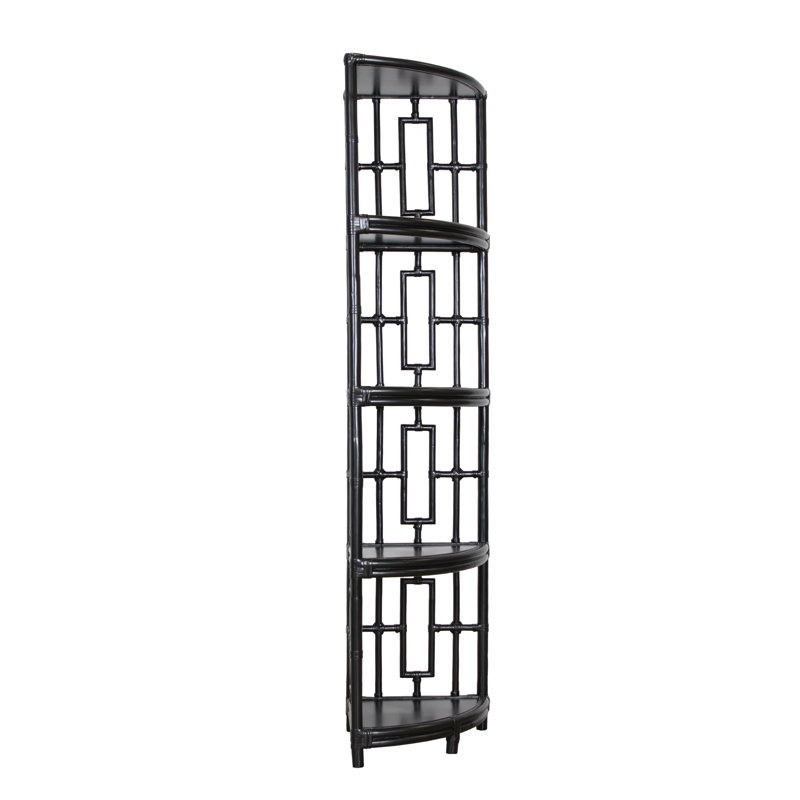 Manley Corner Bookcase, Black
