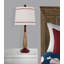 Lampe de table en bois naturel vieilli 25,5 po Baerl