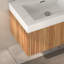 Meuble-lavabo de 30 po avec lavabo et lavabo intégré, fixé au mur en couleur, minimaliste moderne pour les petites salles de bain, conception d'espace, lavabo, armoire en contreplaqué, poignées, installation rapide - bricolage - installation-581972784