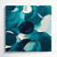 Abstrait aquarelle sur toile bleue 76-1913918352