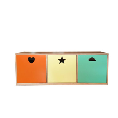 Armoire polyvalente moderne 100% pin 51,2 po x 18,1 po x 15,4 po | Solution de rangement élégante, novatrice et durable | Idéal pour le salon, la chambre à coucher ou le bureau | Élégant et fonctionnel