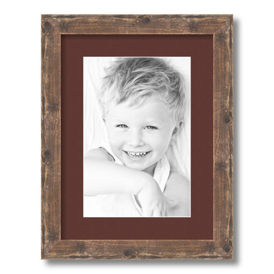 Wood Matte Picture Frame with Mat