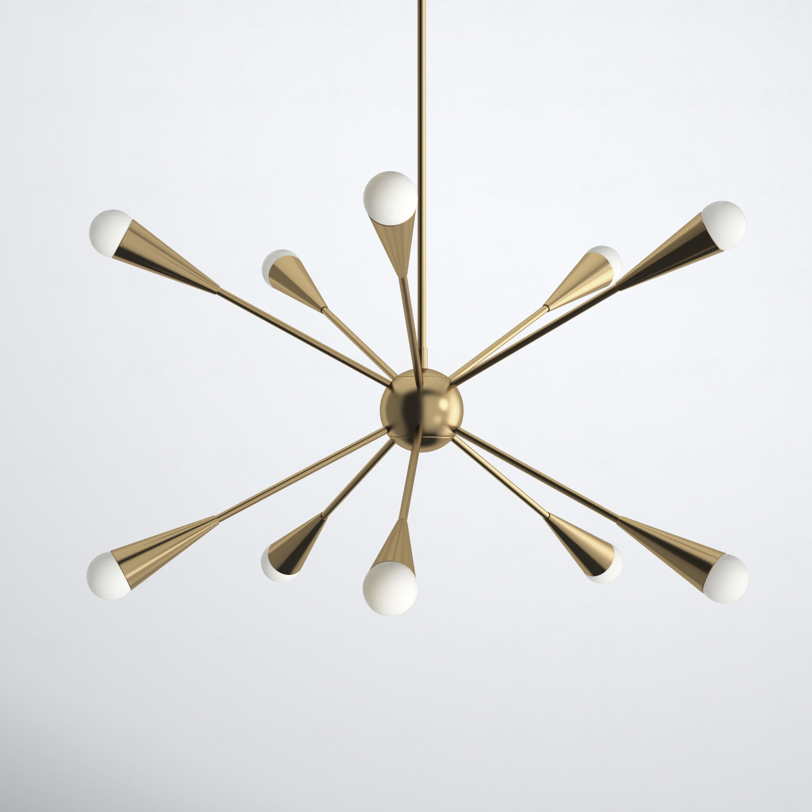 Addley Chandelier, Burnished Brass, 12 Lights