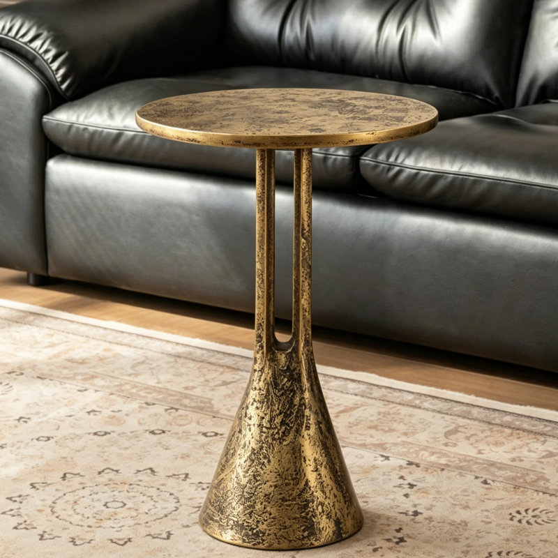 40x40CM Fibreglass Side Table Pedestal Sofa Table