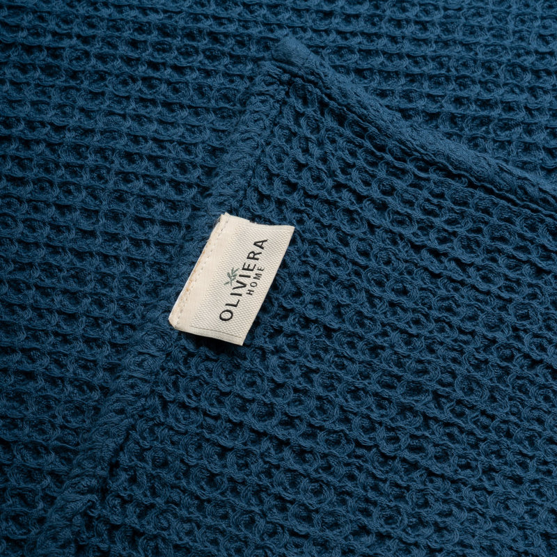 Ensemble de serviettes Waffle, Marine