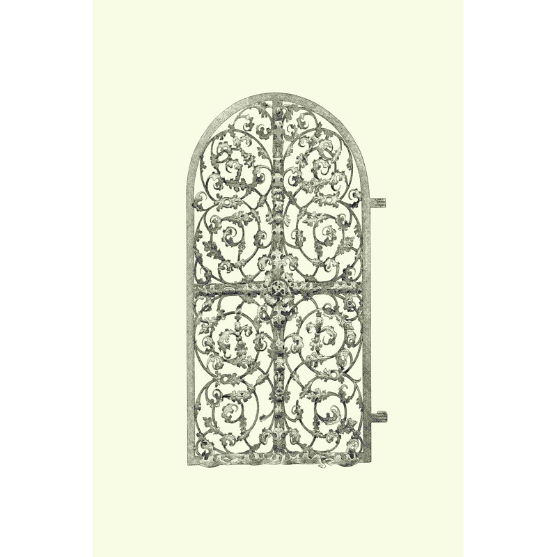 Barrière en fer forgé VII, H 48 po x l 32 po
