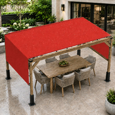 Abat-jour de pergola imperméable Colourtree avec tiges et œillets lestés en acier inoxydable