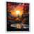 White Floater Framed