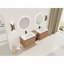 Meuble-lavabo mural de 68 po avec lavabo en cÃ©ramique blanche, tablettes de rangement et 1 porte Ã  fermeture en douceur â€“ Assemblage requis, contreplaquÃ©