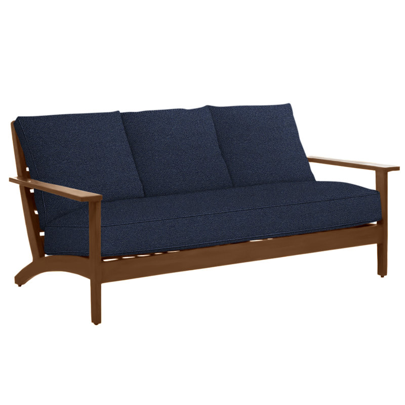Canapé en aluminium Kennebunkport - Chêne, Welt + Standard Fill, Indigo Intermix, Chêne