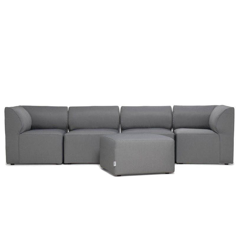 Canapé modulaire d'extérieur 6 pièces Big Joe, 5, Granit pâle