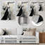 Minimaliste noir et blanc chic, robe II - art mural en métal Dior-101156307