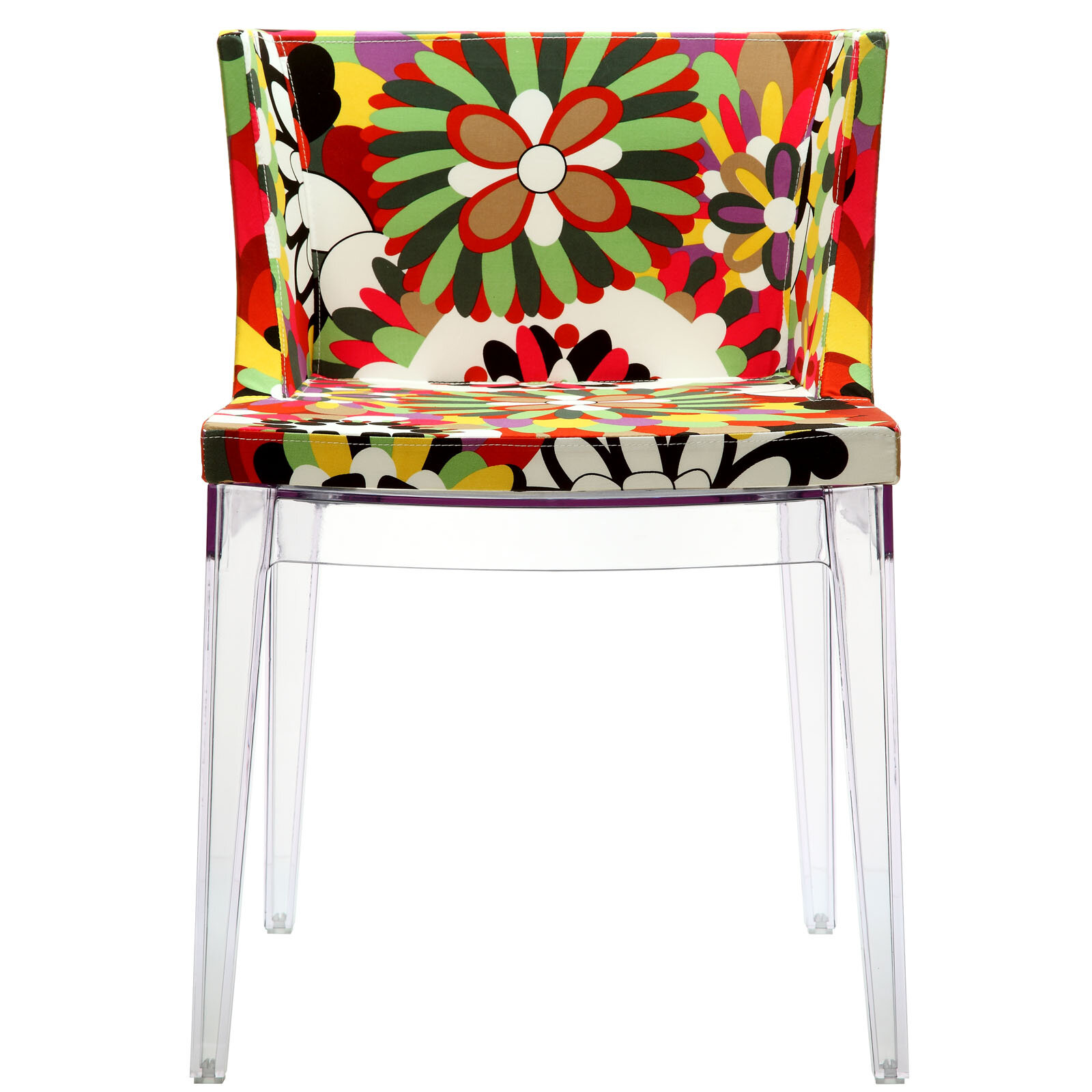 Modway Mademoiselle Clear/ Floral Accent Chair | Wayfair