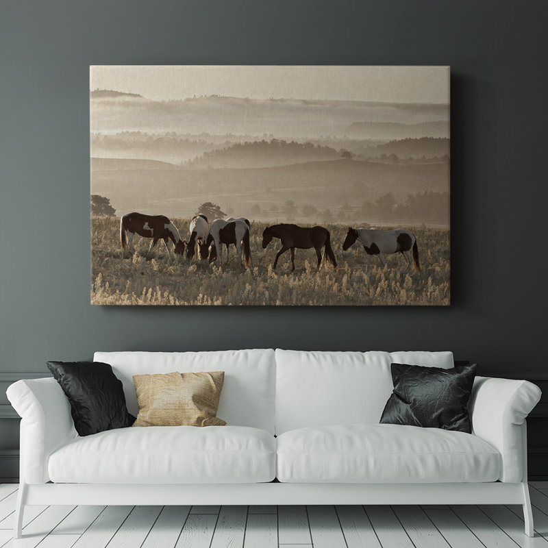 Wild Horse Sanctuary - Cavas enveloppés dans une galerie, H 18 po x l 27 po