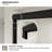 Linear 60 In. W X 56 In. H Sliding Framed Bath Tub Door And Transparent Glass in Matte Black-1522467678