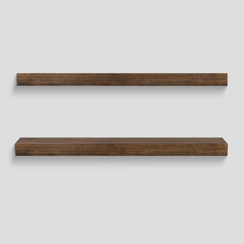 Kitchen Floating Shelf - Farmhouse, Dark Chocolate, 24