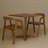 Burlywood Square Solid Wood Dining table-792777077