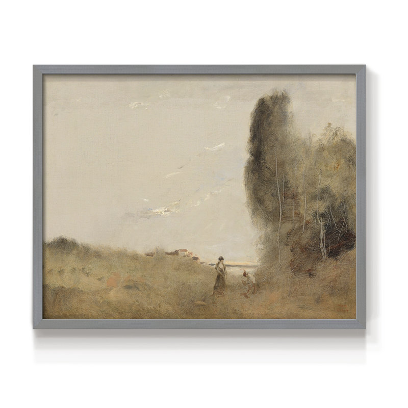 Paysages rétro-CDLxxxix - reproduction encadrée - réversible, H 8 po x l 10 po
