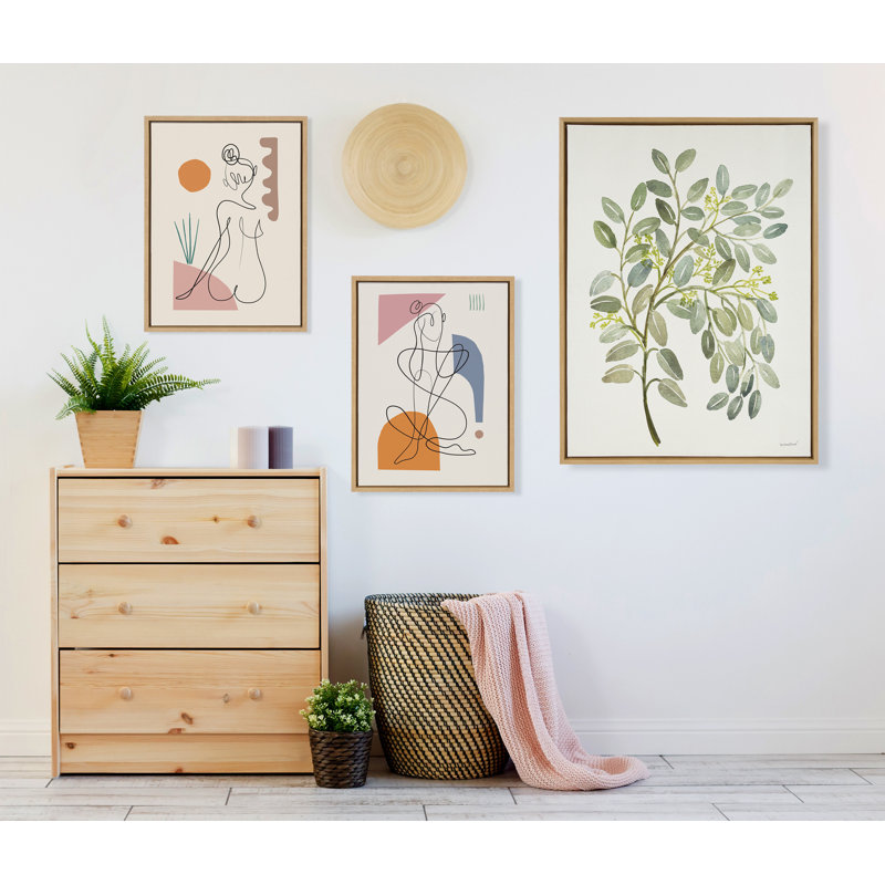 «Sunset» par Rachel Lee 3 Birdies Studio, reproduction d'art sur toile encadrée, H 24 po x l 18 po x P 1,62 po, Brun