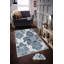 Tapis luxueux 100% polyester 5,2 x 7,5 pi, hauteur des poils de 0,4 po | Antibactérien, points antidérapants en PVC, lavable à la machine | Élégante impression numérique en 3D, parfaite pour le décor du salon et de la chambre à coucher-1027423968