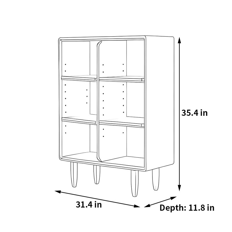 Dotan, (3 tablettes) H 35,4 po x l 31,4 po x P 11,8 po