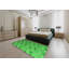 Tapis vert à motif floral-1729419984