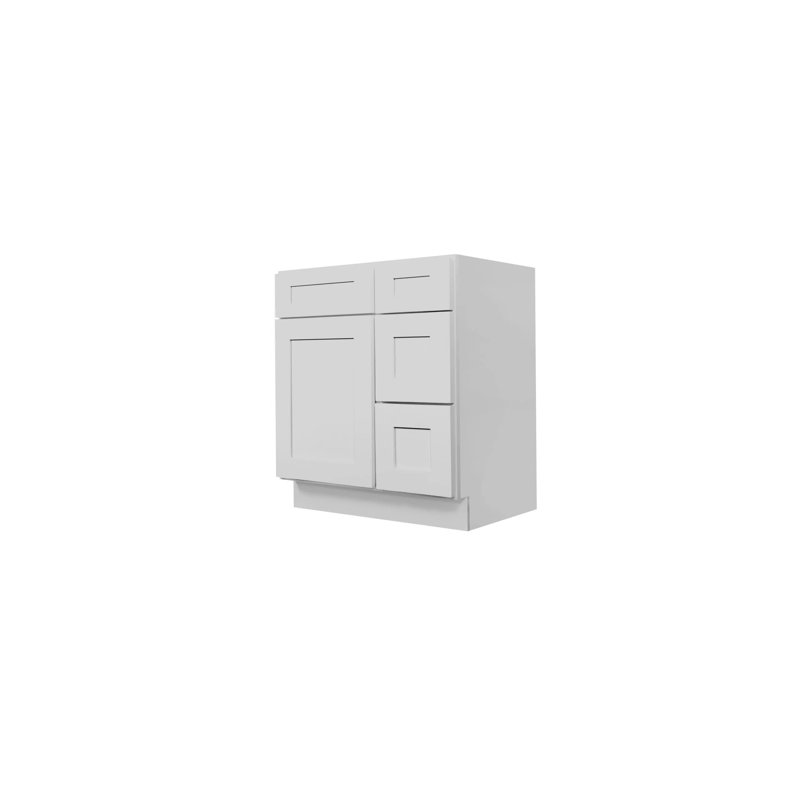 Brilliant 42'' Single Bathroom Vanity Base Only, Gray