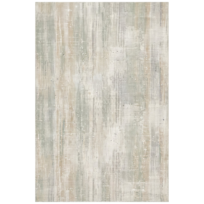 Tapis Slushice moderne à poils courts, effet vieilli, uni, vert crème, gris et blanc, antidérapant, pour intérieur et extérieur, adapté aux animaux domestiques, idéal pour salon, chambre, salle à manger, entrée, couloir, bureau, cuisine, zones de passage intensif, facile à nettoyer, imprimé, ultra doux, bord ourlé et lavable.