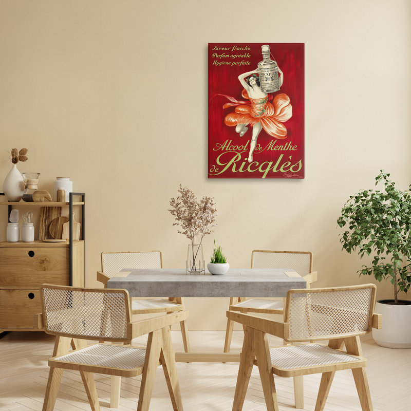 Publicité rétro sur toile, par Leonetto Cappiello, H 24 po x l 16 po