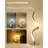 Modern Spiral Bedside Lamp - 3 Colours Touch Control LED Table Lamp,Silver