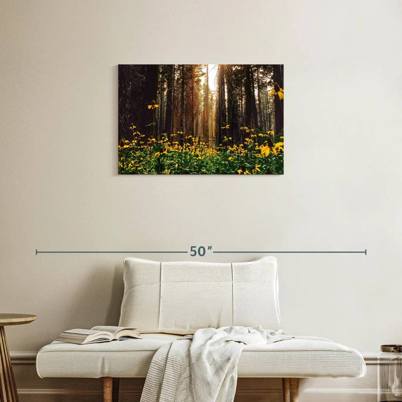 Pin et fleurs d'Alvord, H 20 po x l 30 po