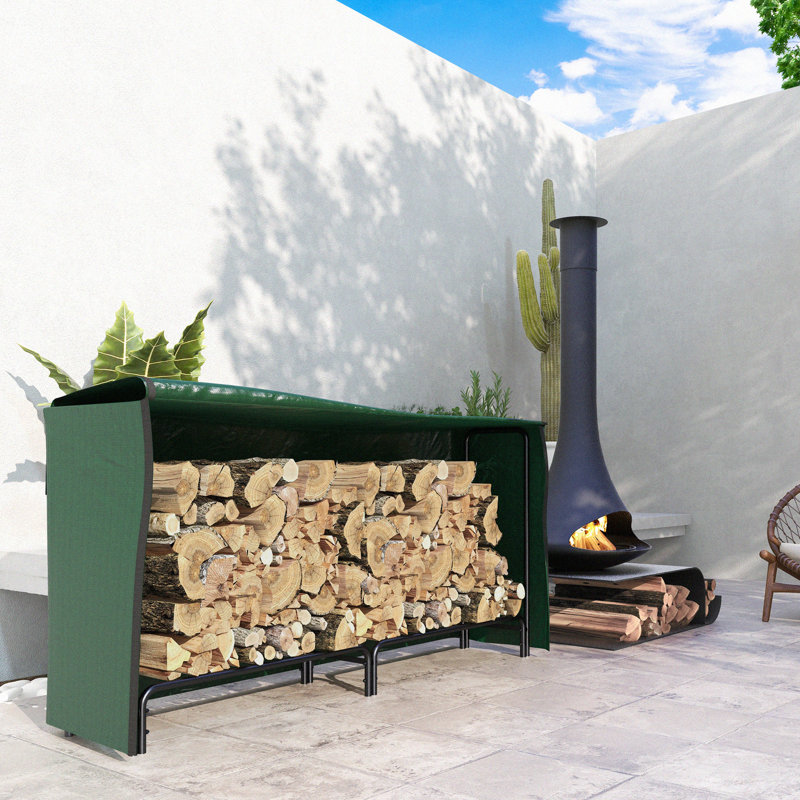 Akshana 200cm W Metal Log Rack