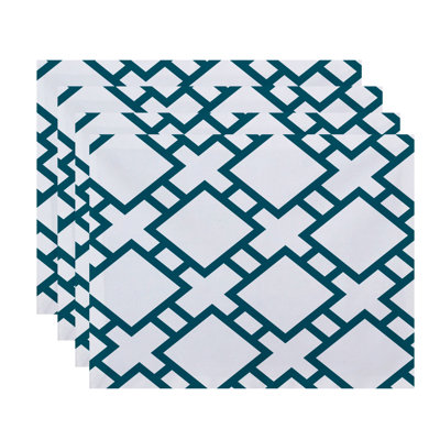 Noxon Polyester Geometric Rectangle Placemat