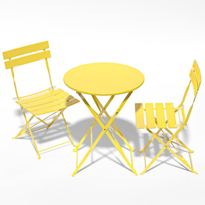 Ensemble de table de salle à manger en fer pour 2 personnes