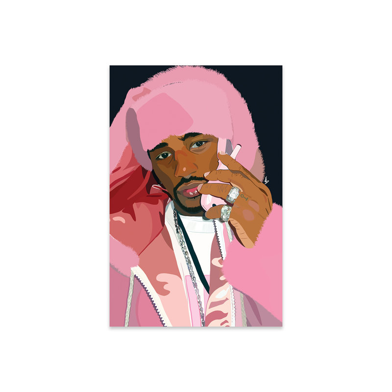 «Pink in Full» par Artpce - peinture sans cadre