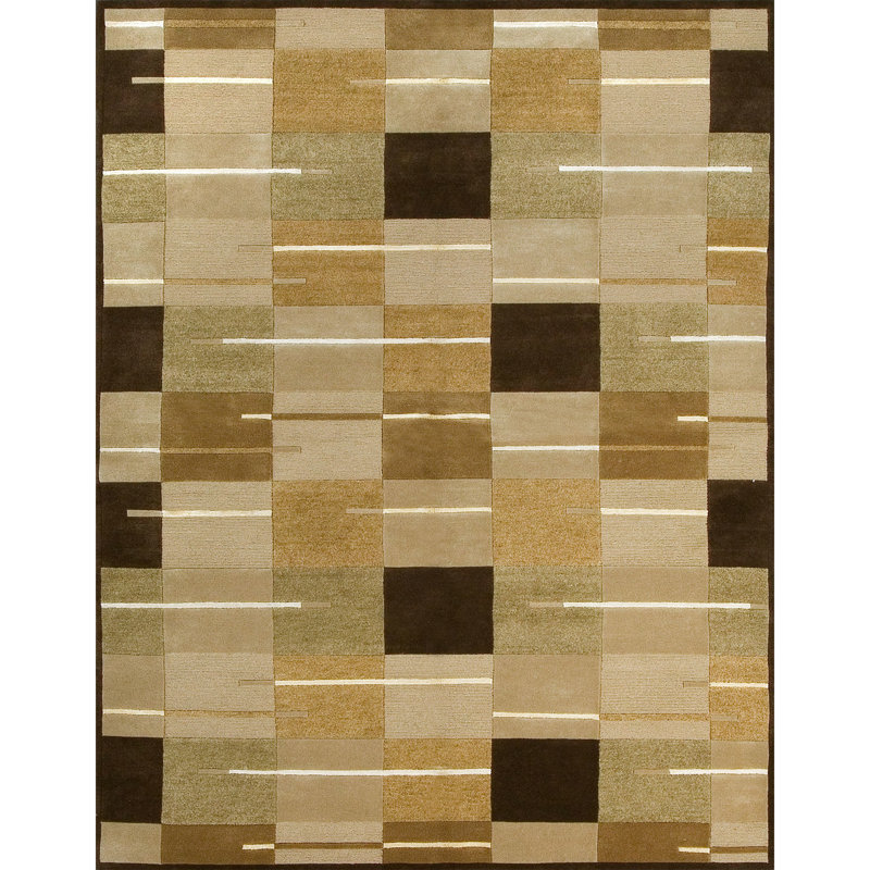 Himalayan Geometric Area Rug in Beige